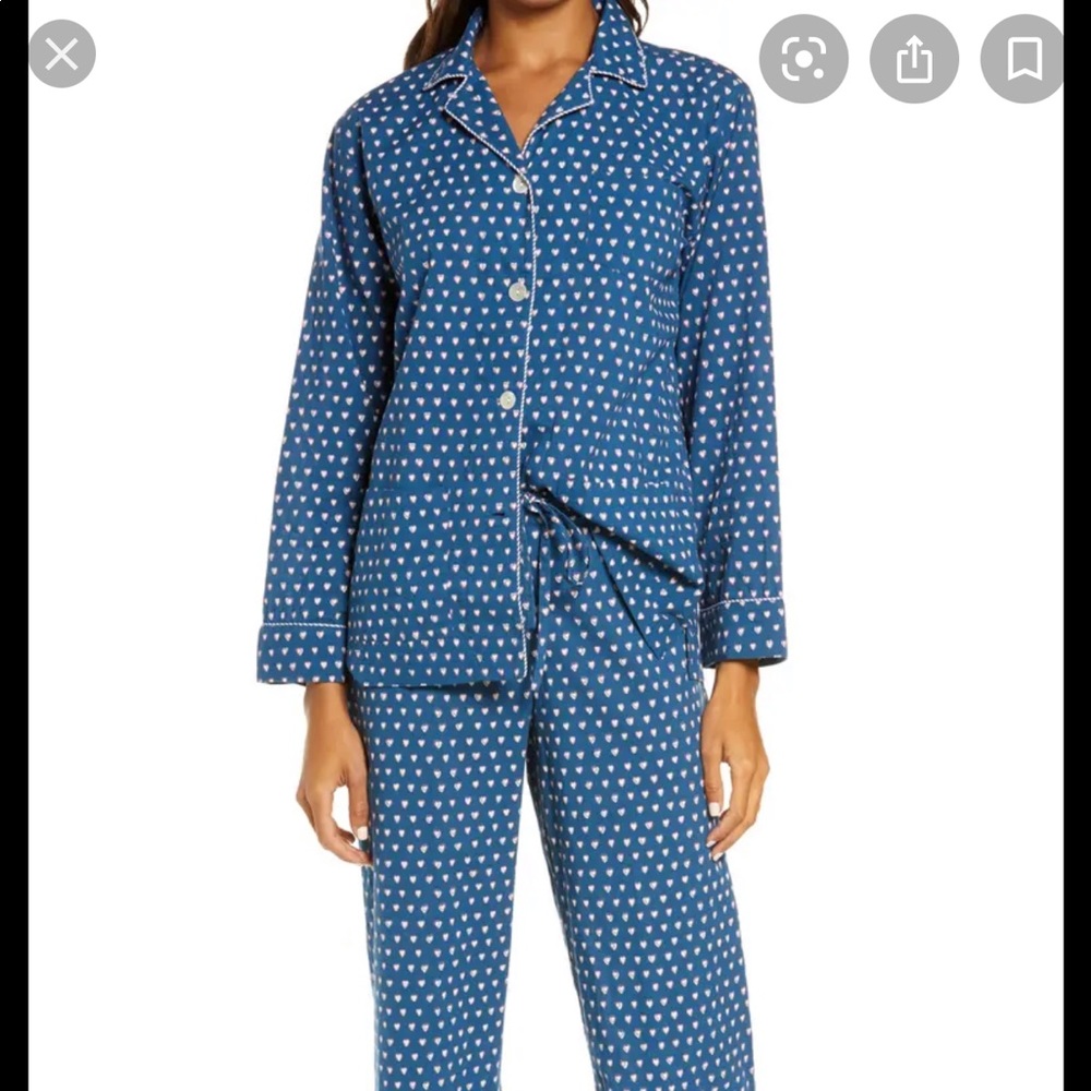 Roller Rabbit Heart Print Pajamas